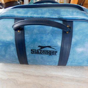 Slazenger sac de sport 2 tons de bleu vintage des années 1980 Parfaite condition